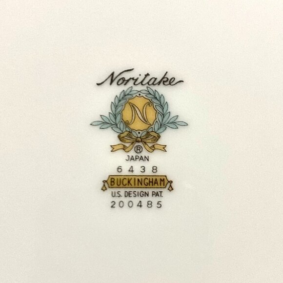 Noritake Fine China Buckingham #6438 Pattern 8” Salad Plate Dish Japan-Made Vtg - Picture 11 of 11